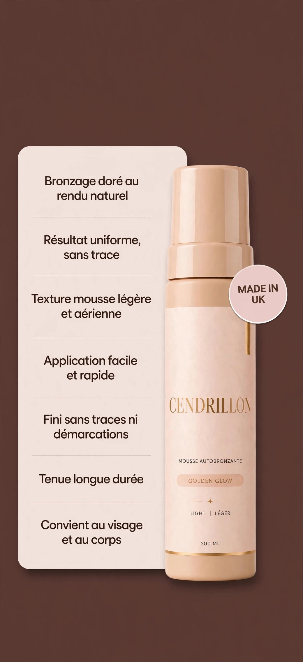 Mousse Autobronzante Cendrillon — vue 5